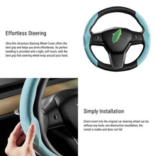 Load image into Gallery viewer, Ultra-thin Alcantara Steering Wheel Cover for Model 3 / Y | TESERY