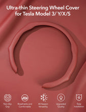 Load image into Gallery viewer, Ultra-thin Steering Wheel Cover for Tesla Model 3/Y/X/S