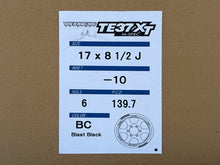 Load image into Gallery viewer, Volk Racing TE37XT M-Spec 17x8.5 -10 6x139.7 Blast Black - 6-Lug Truck / 4x4 (Set of 4)