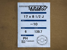 Load image into Gallery viewer, Volk Racing TE37XT Black Shadow LTD 17x8.5 -10 6x139.7 Matte Translucent Black - 6-Lug Toyota / Lexus Truck (Set of 4)