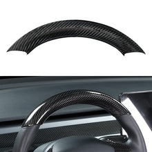 Load image into Gallery viewer, Upper / Lower Cover Steering Wheel Accessories for Tesla Model 3 / Y  -  Carbon Fiber Interior Mods