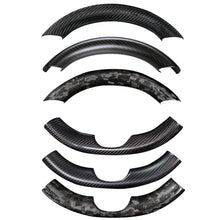 Load image into Gallery viewer, Upper / Lower Cover Steering Wheel Accessories for Tesla Model 3 / Y  -  Carbon Fiber Interior Mods