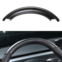 Load image into Gallery viewer, Upper / Lower Cover Steering Wheel Accessories for Tesla Model 3 / Y  -  Carbon Fiber Interior Mods