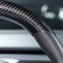 Load image into Gallery viewer, Upper / Lower Cover Steering Wheel Accessories for Tesla Model 3 / Y  -  Carbon Fiber Interior Mods