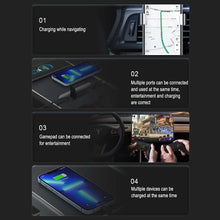 Load image into Gallery viewer, Center Console USB Hub for Model 3/Y | Retractable Cable | LED Light | 3 Configs