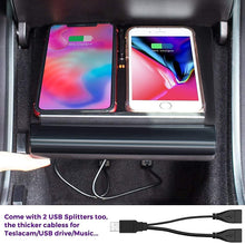 Load image into Gallery viewer, Center Console Wireless Charger for Tesla Model 3