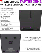 Load image into Gallery viewer, Center Console Wireless Charger for Tesla Model 3