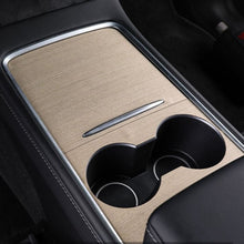 Load image into Gallery viewer, Wood Center Console Wrap for Model 3/Y | Open-Grain Match | Scratch Protection