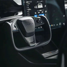 Load image into Gallery viewer, TESERY Touch Horn Yoke Plaid Steering Wheel Replacement for Tesla Model S / X 2021-2023
