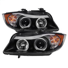 Load image into Gallery viewer, Spyder BMW E90 3-Series 06-08 Projector LED Halo Amber Reflector Rplc Bulb Blk PRO-YD-BMWE9005-AM-BK