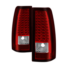 Load image into Gallery viewer, xTune Chevy Silverado 1500/2500/3500 99-02 LED Tail Lights Red Clear ALT-ON-CS99-LED-RC