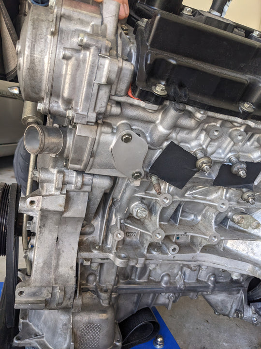 Nissan VQ HR/VHR Coolant Bypass Block Plate