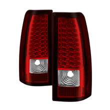 Load image into Gallery viewer, xTune Chevy Silverado 1500/2500/3500 99-02 LED Tail Lights Red Clear ALT-ON-CS99-LED-RC