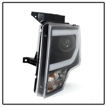 Load image into Gallery viewer, Spyder Ford F150 13-14 Projector Factory Xenon Model- Light Bar DRL Blk PRO-YD-FF15013-LBDRL-HID-BK