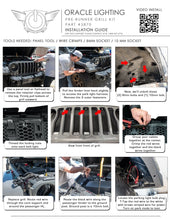 Load image into Gallery viewer, Oracle Pre-Runner Style LED Grille Kit for Jeep Wrangler JL - White