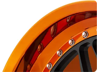 Polished Crystal Orange (+$100/wheel) BC Forged polished lip finish